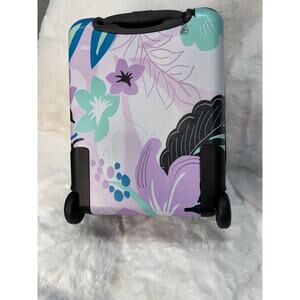 Vera Bradley hard‑side carry-on suitcase in a pastel floral print